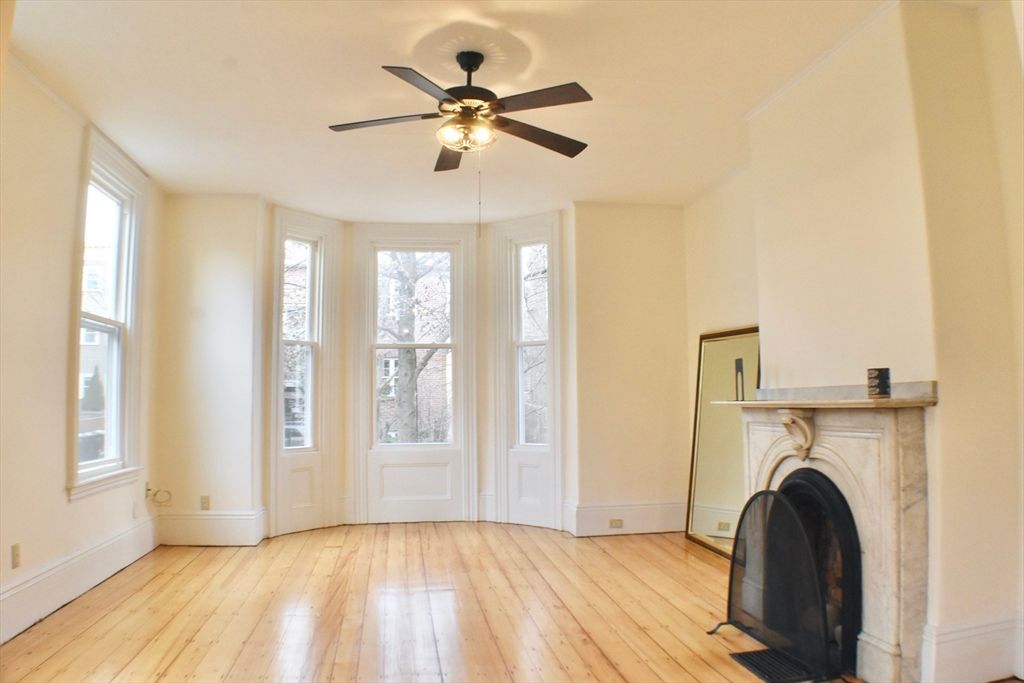 Empty room, Fireplace, Interior, Wood Texture Flooring
