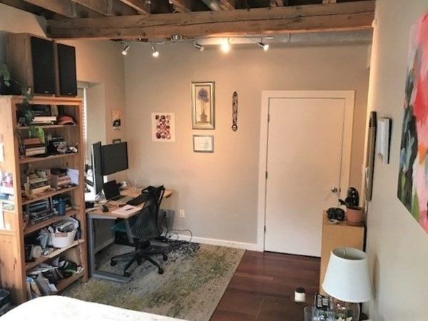 Home Office, Interior, Wooden Beams, Wood Texture Flooring