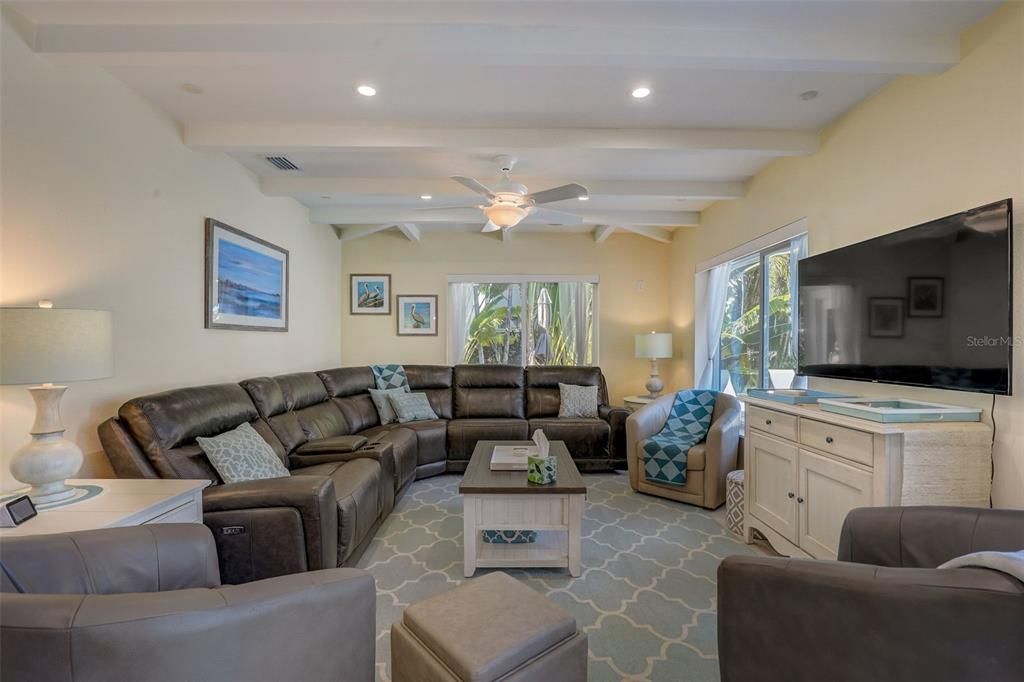Interior, Living room, Recessed Lighting