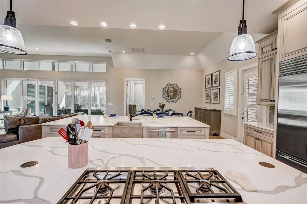 Interior, Kitchen, Pendant Lights, Recessed Lighting, Stainless Steel Appliances