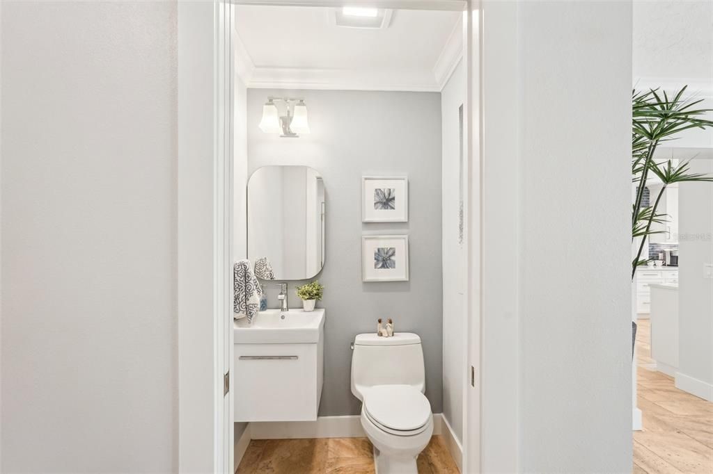 Bathroom, Interior, Wood Texture Flooring