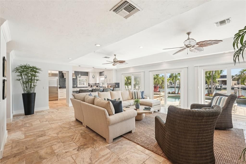 Interior, Living room, Recessed Lighting