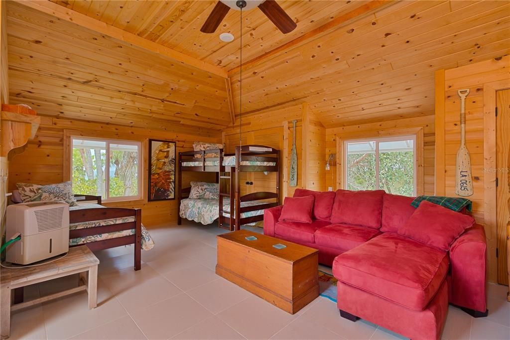 Interior, Kitchen, Living room, Wooden Ceilings, Wooden Walls