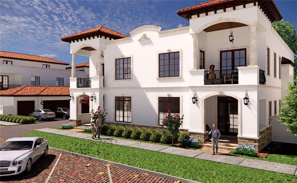 Exterior, Facade, Spanish Mediterranean