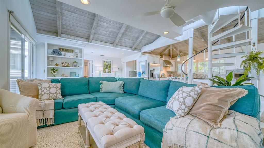 Interior, Kitchen, Living room, Recessed Lighting