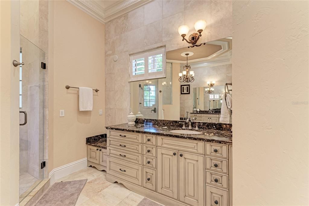 Bathroom, Chandelier, Interior