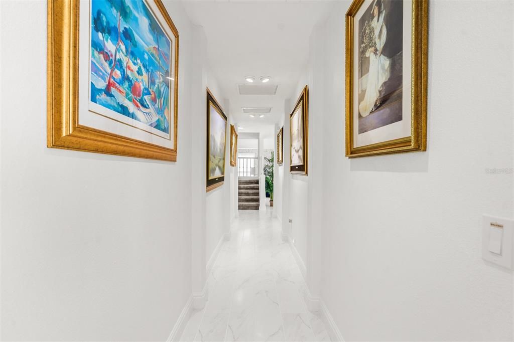 Interior, Marble, Recessed Lighting