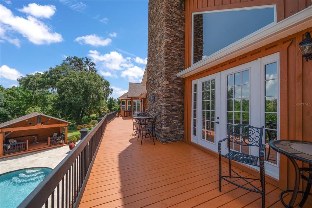 Exterior, Pool, Wood Texture Flooring