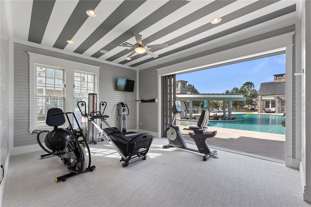 Fitness Equipment, Interior, Pool, Recessed Lighting