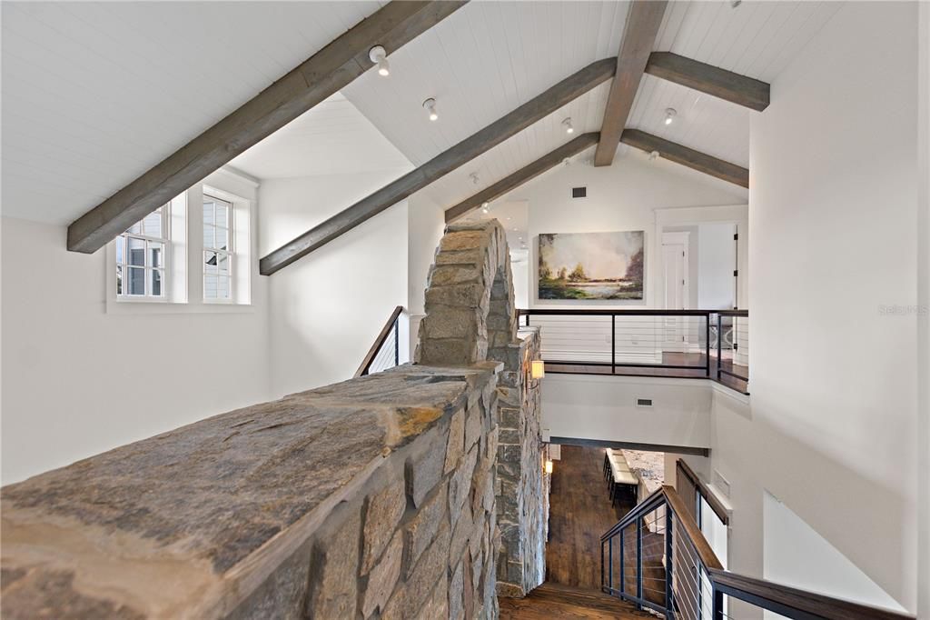 Interior, Recessed Lighting, Wooden Beams, Wood Texture Flooring