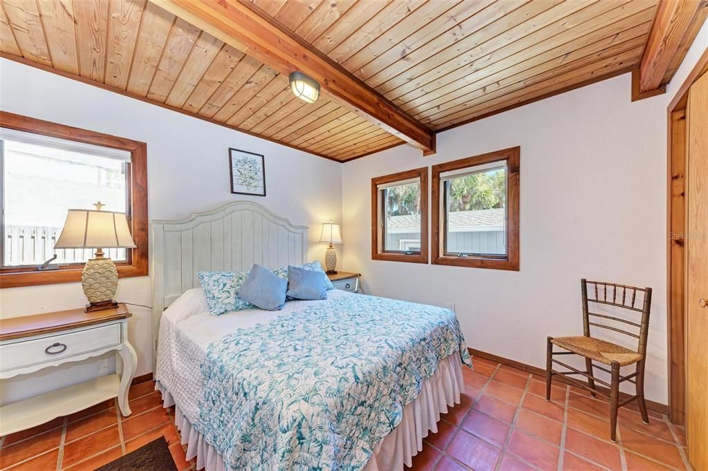 Bedroom, Interior, Wooden Beams, Wooden Ceilings