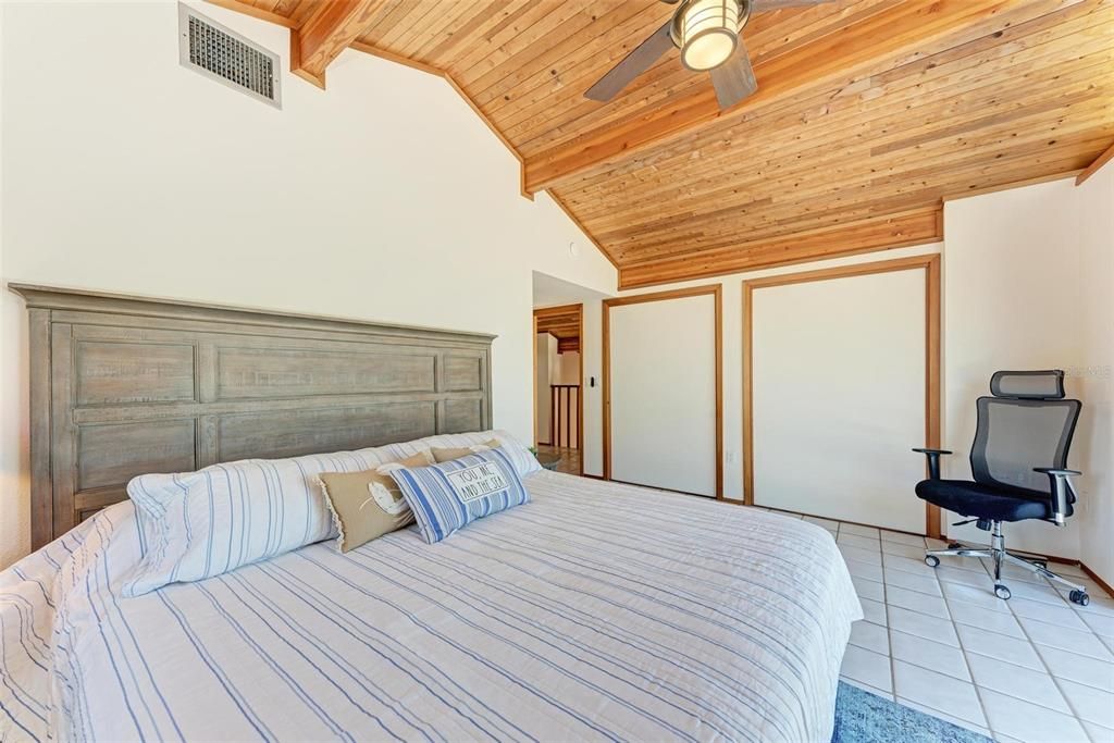 Bedroom, Interior, Wooden Ceilings
