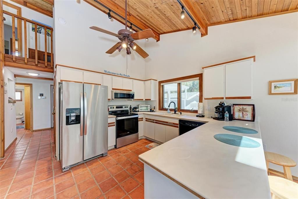 Interior, Kitchen, Wooden Ceilings