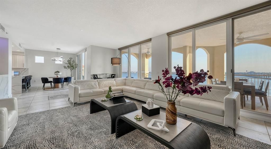 Dining room, Interior, Living room, Pendant Lights, Water