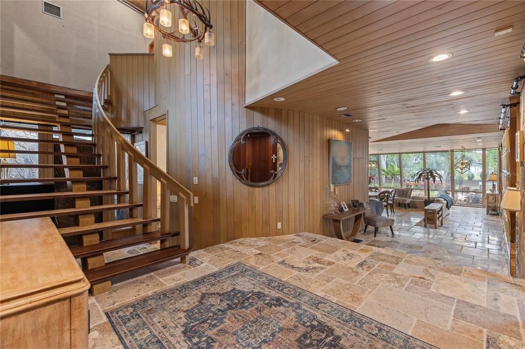 Interior, Recessed Lighting, Wooden Ceilings, Wooden Walls