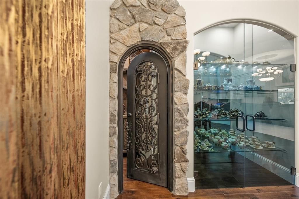 Interior, Stone Walls, Wood Texture Flooring