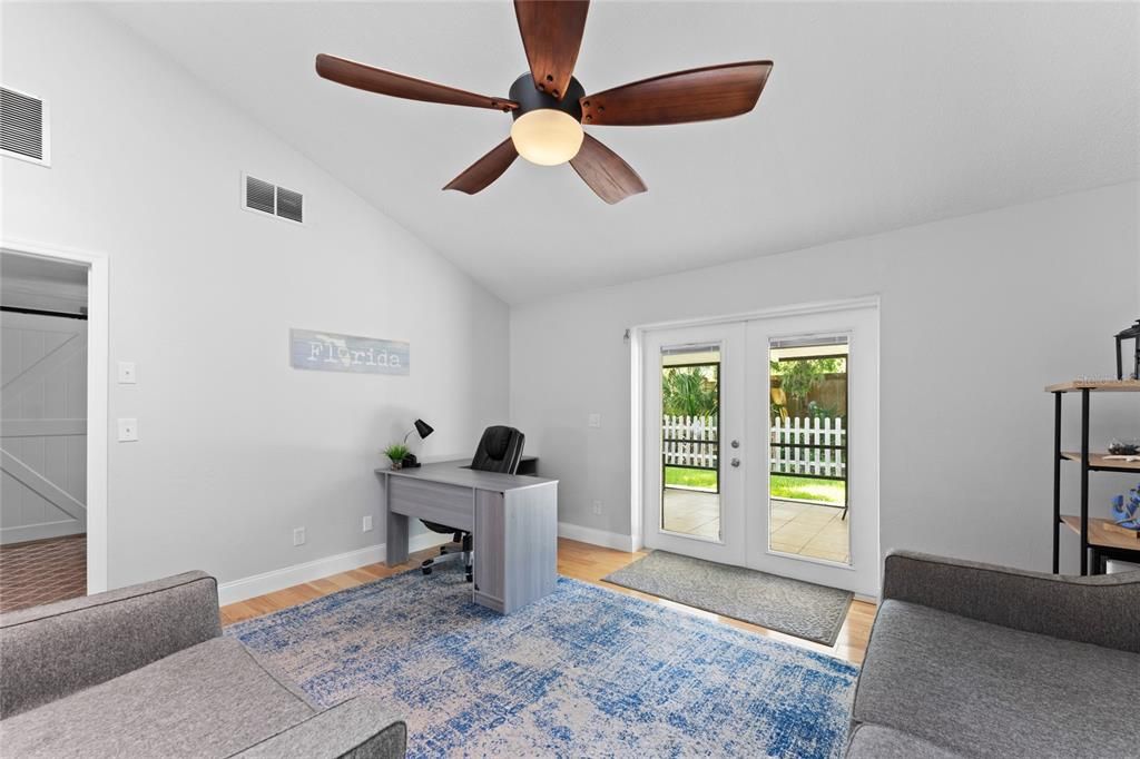 Home Office, Interior, Wood Texture Flooring