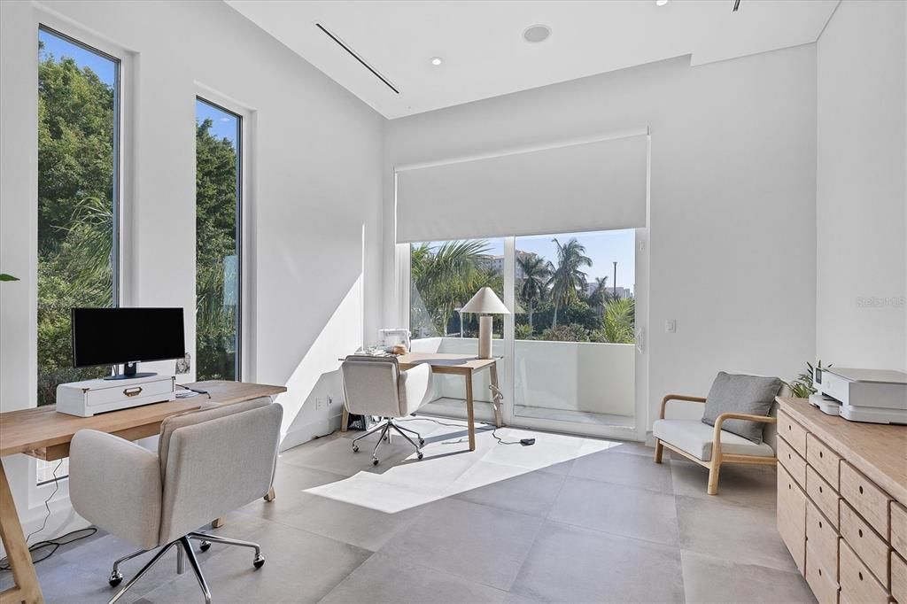 Home Office, Interior, Recessed Lighting