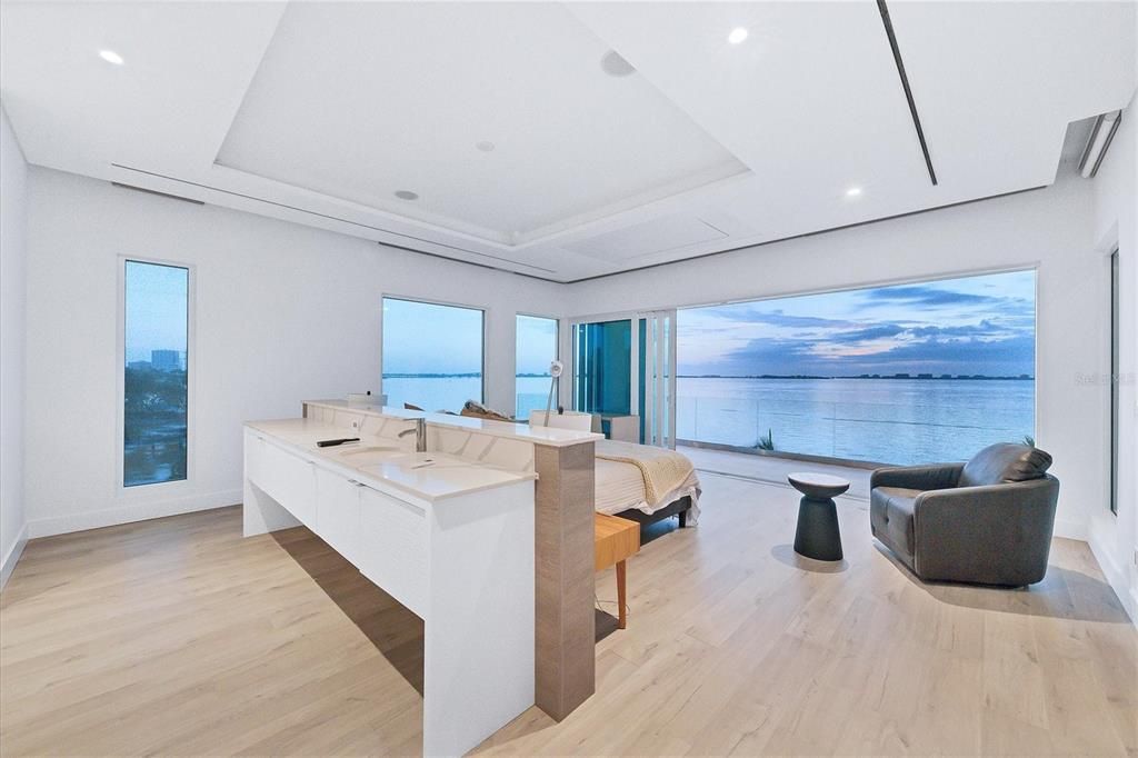 Interior, Recessed Lighting, Water, Wood Texture Flooring