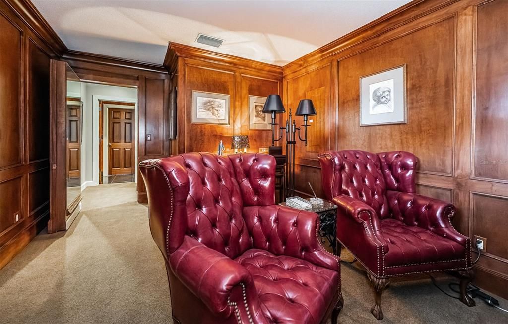 Home Theatre Room, Interior, Wooden Walls