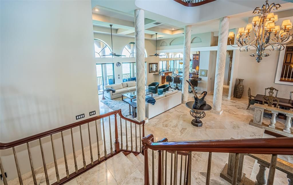 Chandelier, Interior, Living room, Recessed Lighting