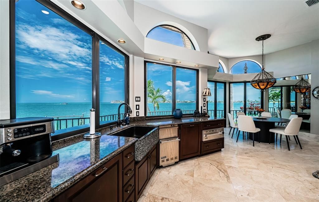 Dining room, Interior, Kitchen, Pendant Lights, Recessed Lighting, Water