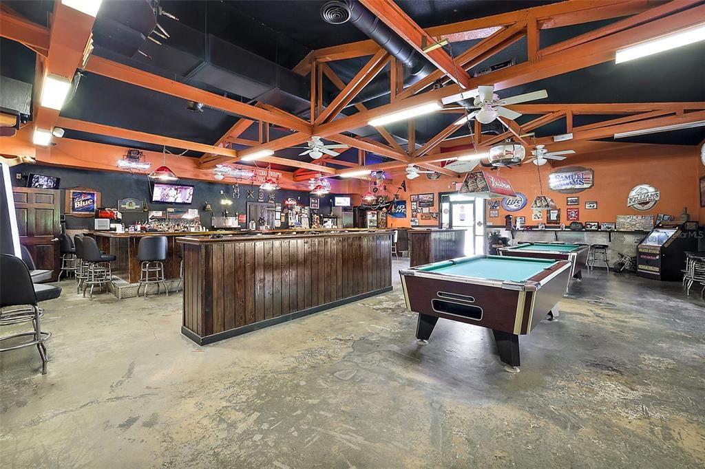 Billiard Table, Game Room, Interior, Pendant Lights