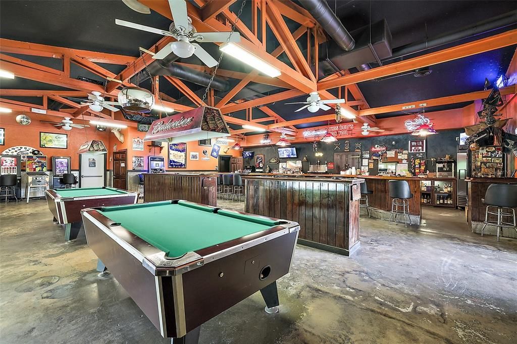 Billiard Table, Game Room, Interior, Pendant Lights