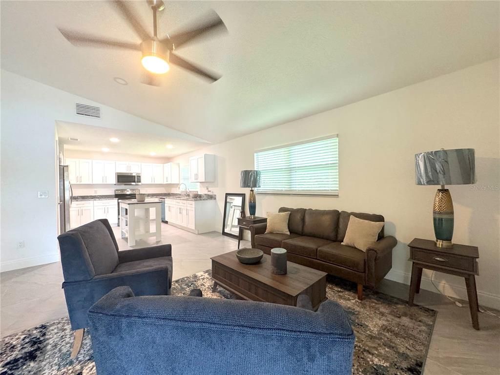 Interior, Kitchen, Living room, Recessed Lighting