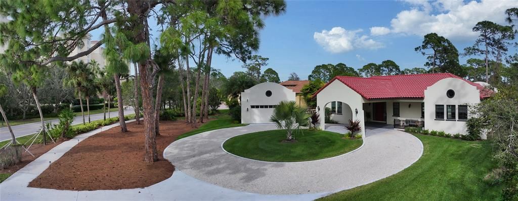 Backyard, Exterior, Facade, Spanish Mediterranean
