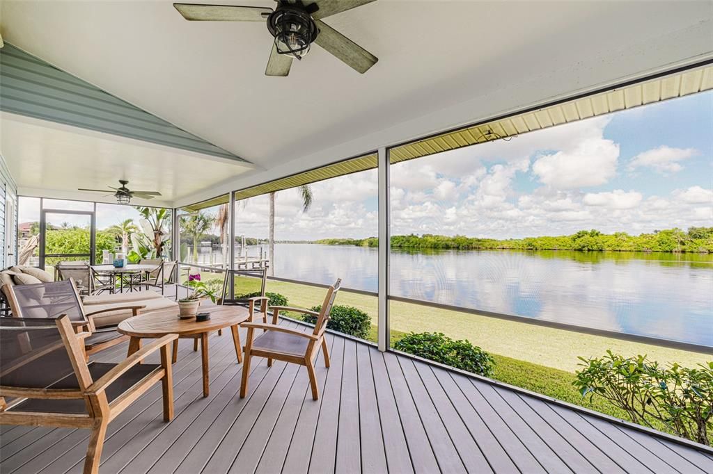 Interior, Sun Room, Water, Wood Texture Flooring