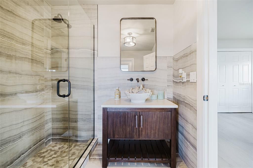 Bathroom, Glass Shower, Interior