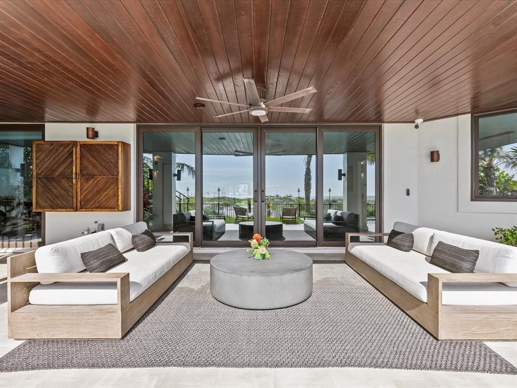 Interior, Living room, Water, Wooden Ceilings