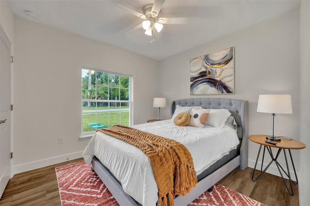 Bedroom, Interior, Wood Texture Flooring