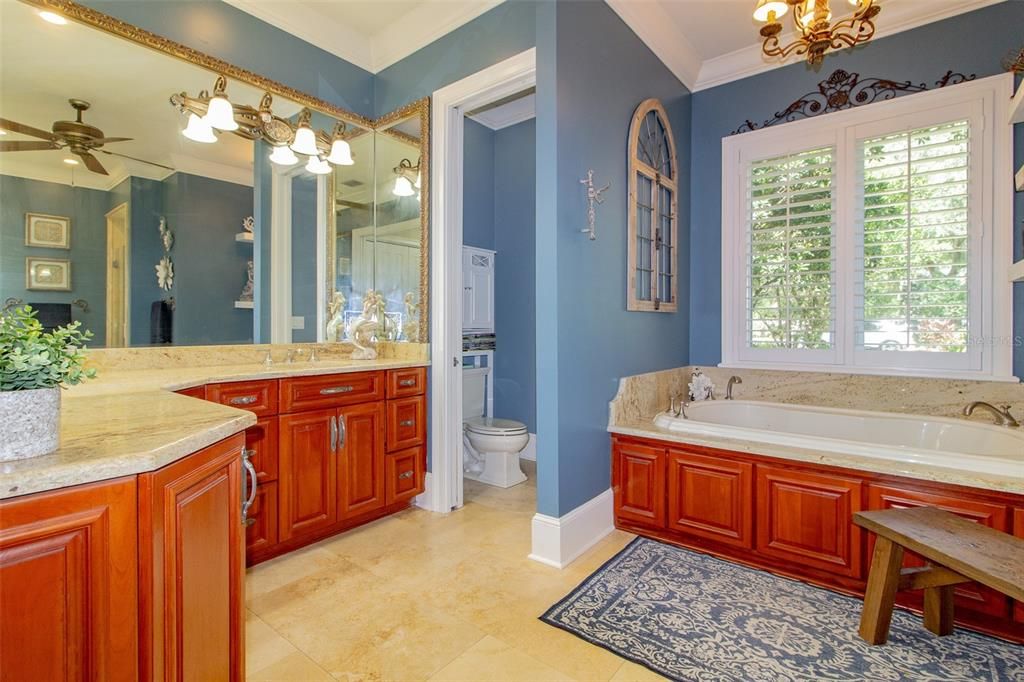 Bathroom, Chandelier, Interior