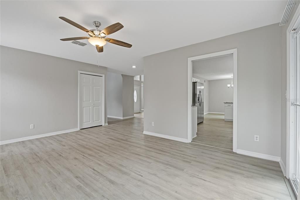 Empty room, Interior, Wood Texture Flooring