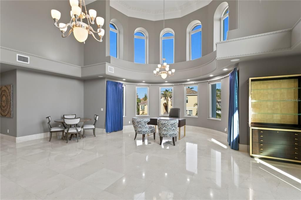 Chandelier, Dining room, Interior, Recessed Lighting