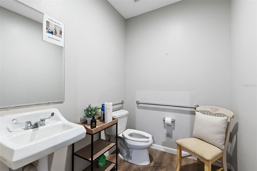 Bathroom, Interior, Wood Texture Flooring