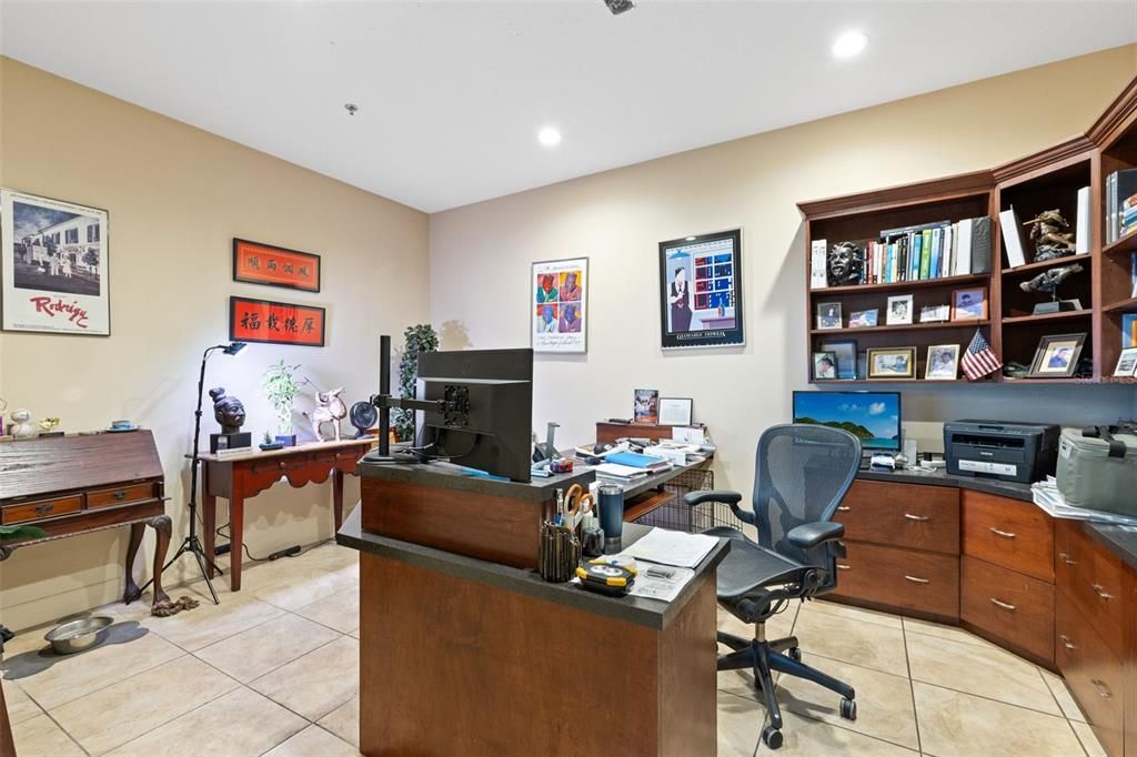 Home Office, Interior, Recessed Lighting