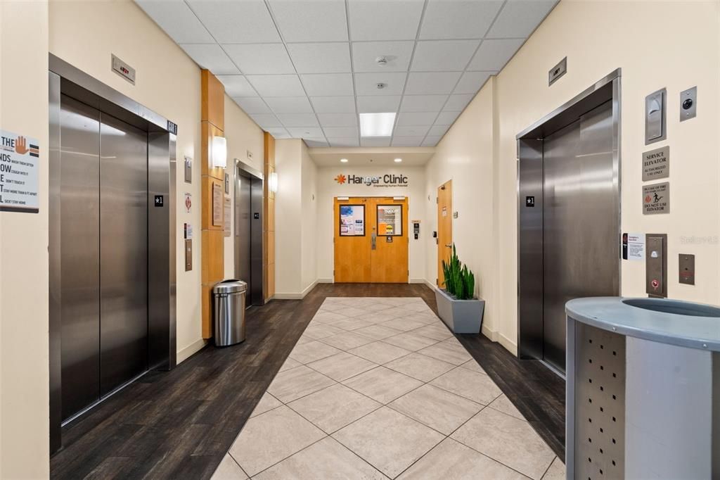 Elevator, Interior, Recessed Lighting