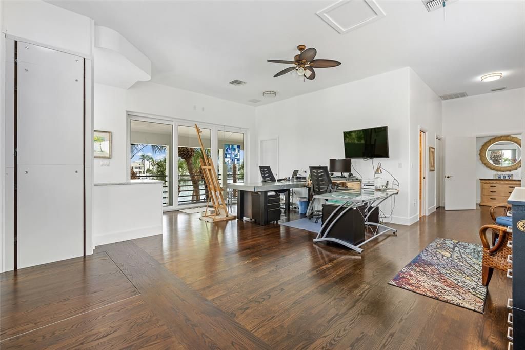 Home Office, Interior, Wood Texture Flooring