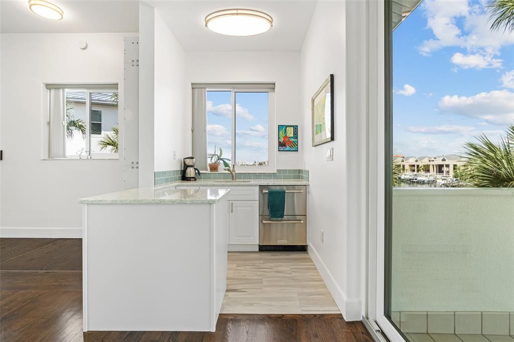 Interior, Kitchen, Wood Texture Flooring