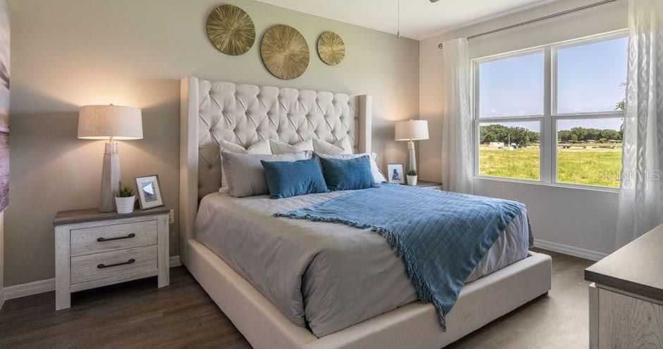 Bedroom, Interior, Wood Texture Flooring