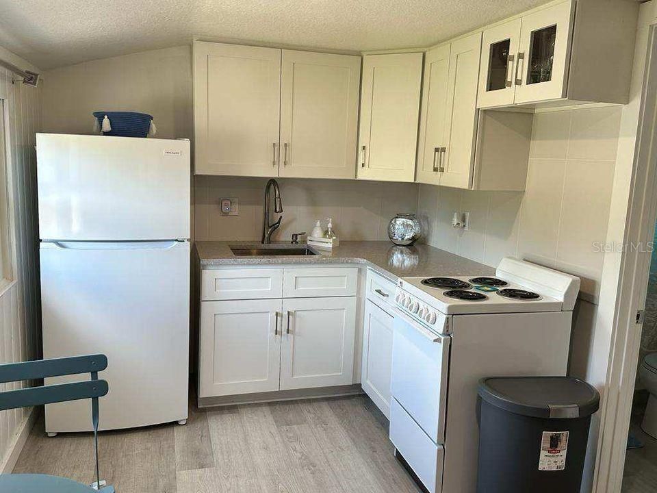 Interior, Kitchen, Wood Texture Flooring