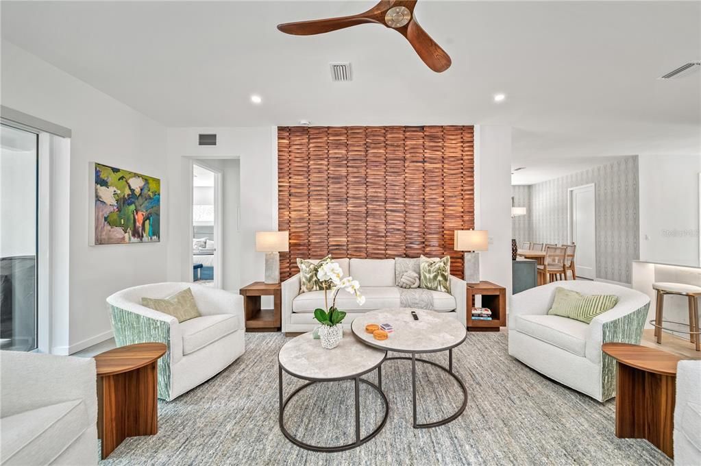 Dining room, Interior, Living room, Recessed Lighting