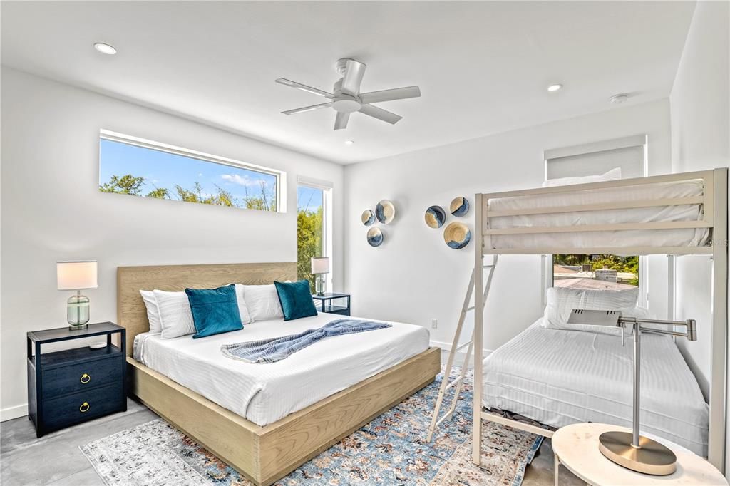 Bedroom, Interior, Recessed Lighting
