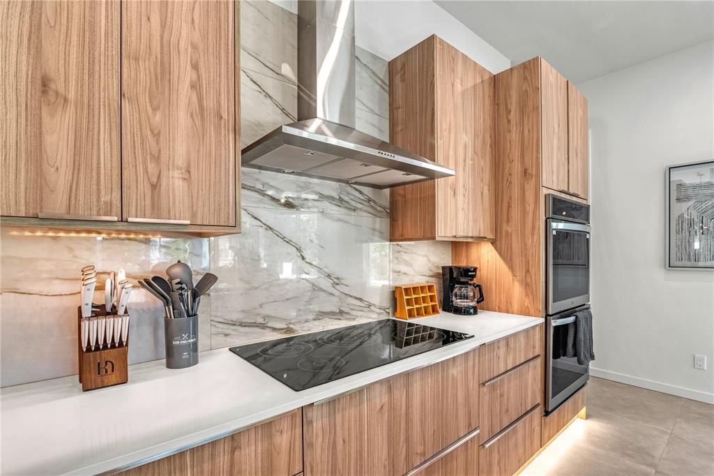 Interior, Kitchen, Marble Walls