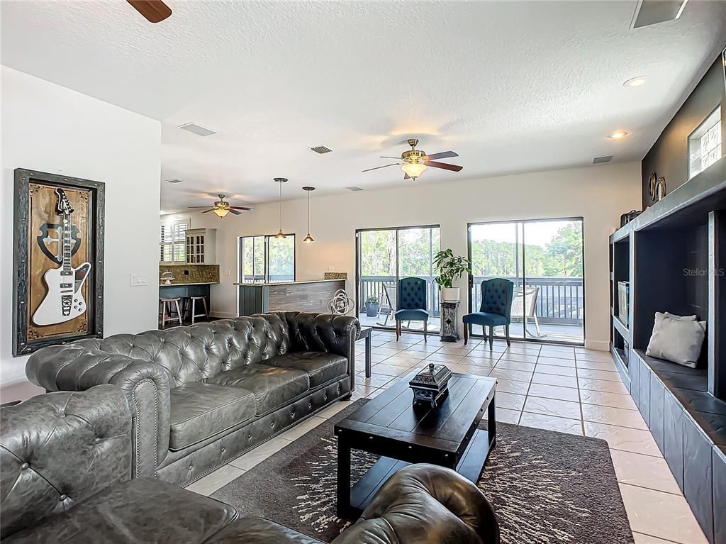 Interior, Living room, Recessed Lighting