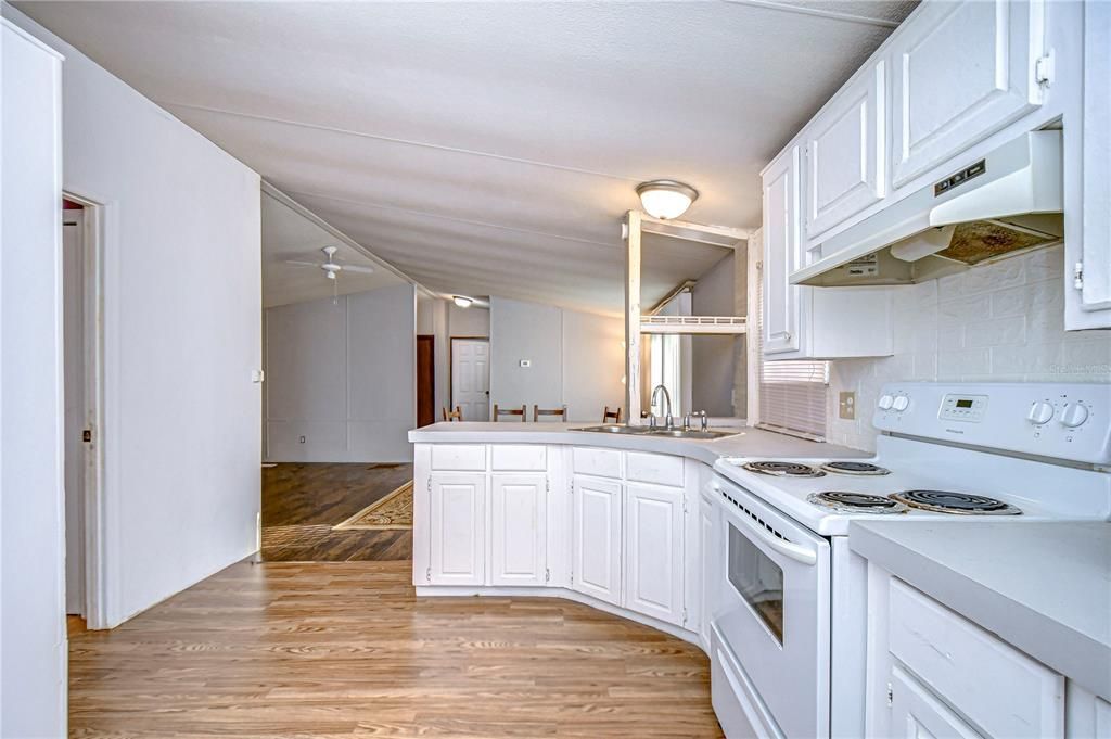 Interior, Kitchen, Wood Texture Flooring