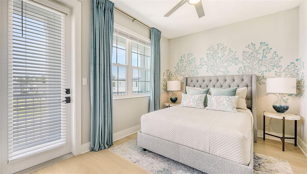 Bedroom, Interior, Wood Texture Flooring